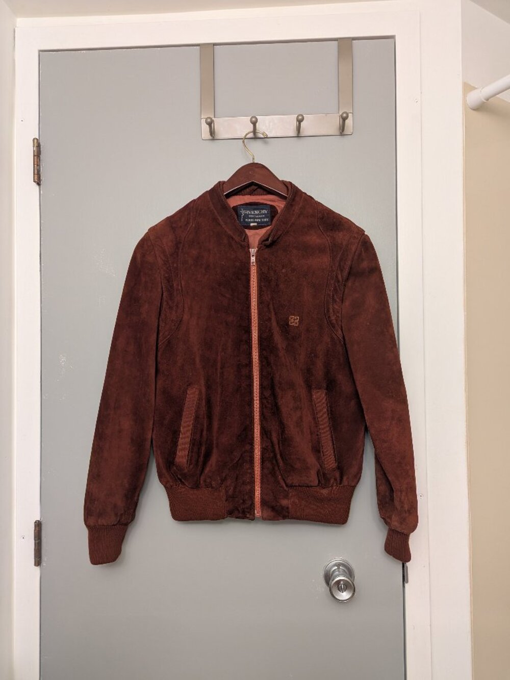 Givenchy Suede bomber jacket